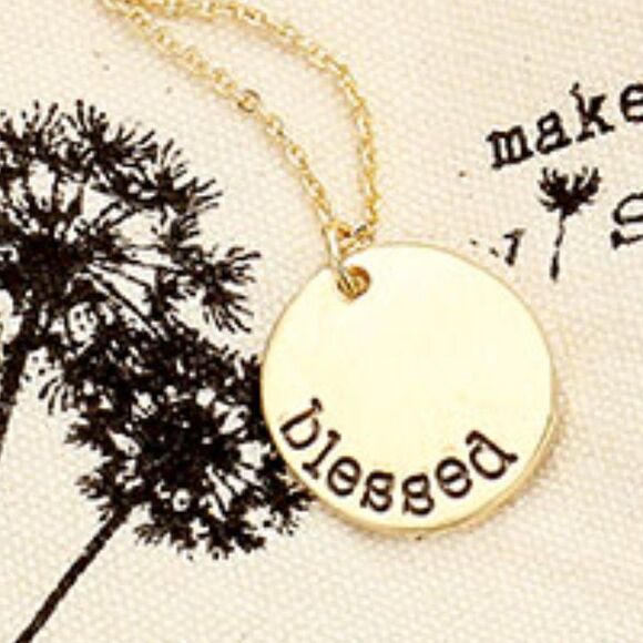 blessed Disc Pendant Necklace Gift Bag Set - Picture 3 of 7
